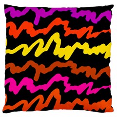 Multicolored Scribble Abstract Pattern Standard Flano Cushion Case (one Side) by dflcprintsclothing