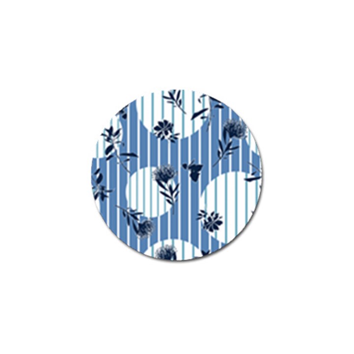 Stripes Blue White Golf Ball Marker (10 pack)