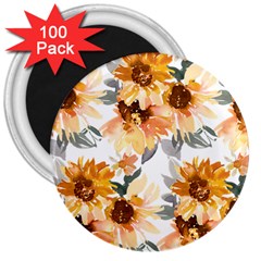 Sunflowers 3  Magnets (100 Pack)