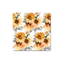 Sunflowers Square Magnet