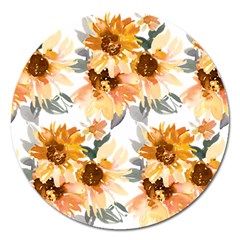 Sunflowers Magnet 5  (round)