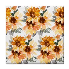 Sunflowers Face Towel by Angelandspot