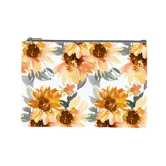 Sunflowers Cosmetic Bag (large) by Angelandspot