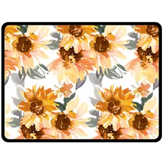 Sunflowers Fleece Blanket (large)  by Angelandspot