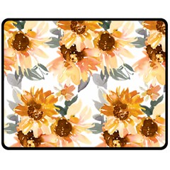 Sunflowers Fleece Blanket (medium)  by Angelandspot