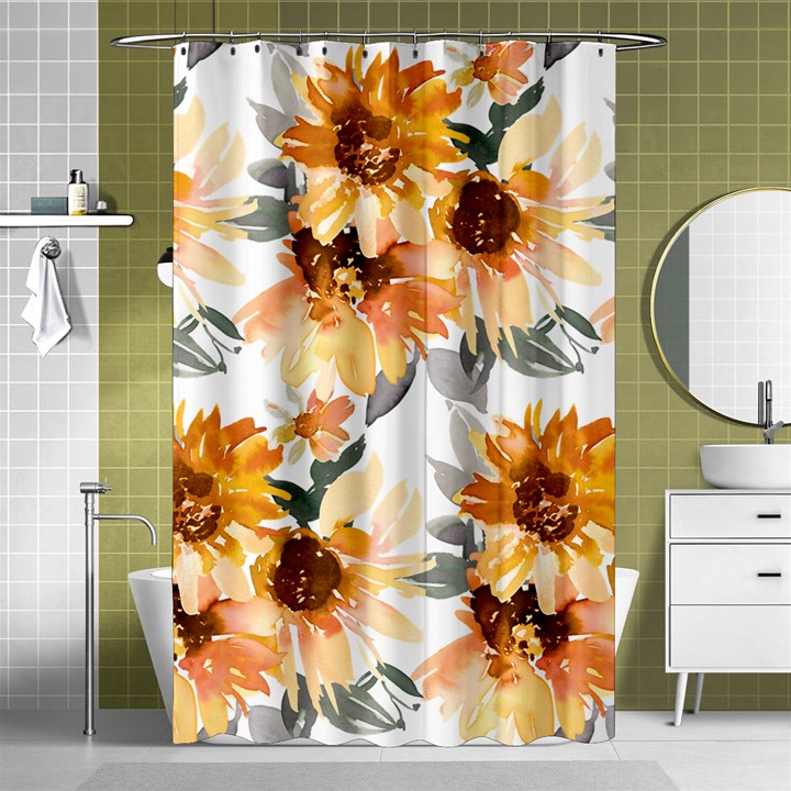 Sunflowers Shower Curtain 48  x 72  (Small) 