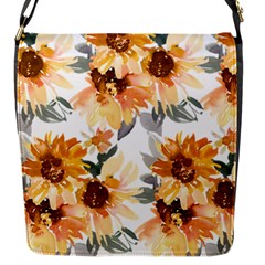 Sunflowers Flap Closure Messenger Bag (s)