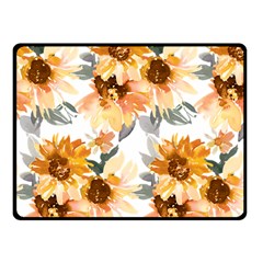 Sunflowers Double Sided Fleece Blanket (small)  by Angelandspot