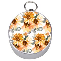 Sunflowers Silver Compasses by Angelandspot