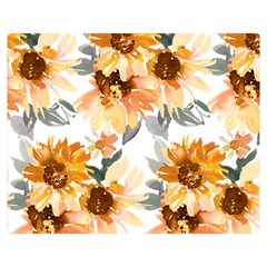 Sunflowers Double Sided Flano Blanket (medium)  by Angelandspot