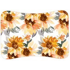 Sunflowers Velour Seat Head Rest Cushion