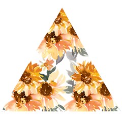 Sunflowers Wooden Puzzle Triangle