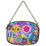 Double Sunflower Abstract Chain Purse (One Side) Front