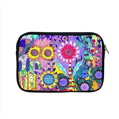 Double Sunflower Abstract Apple Macbook Pro 15  Zipper Case by okhismakingart