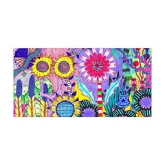 Double Sunflower Abstract Yoga Headband by okhismakingart