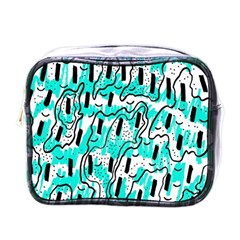 Doodle Art Minimal Drawing Pen Mini Toiletries Bag (one Side)