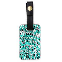 Doodle Art Minimal Drawing Pen Luggage Tag (one Side)