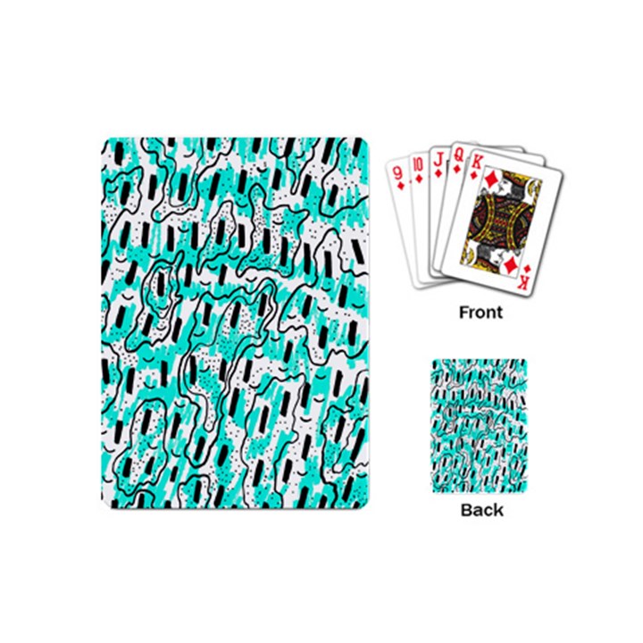 Doodle Art Minimal Drawing Pen Playing Cards Single Design (Mini)