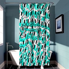 Doodle Art Minimal Drawing Pen Shower Curtain 36  X 72  (stall)  by HermanTelo