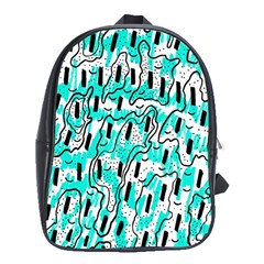 Doodle Art Minimal Drawing Pen School Bag (xl)