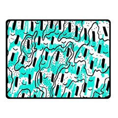 Doodle Art Minimal Drawing Pen Double Sided Fleece Blanket (small) 