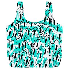 Doodle Art Minimal Drawing Pen Full Print Recycle Bag (xl)