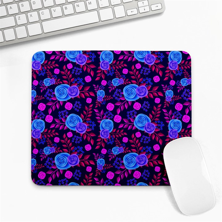 Backgroung Rose Purple Wallpaper Large Mousepads