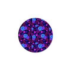 Backgroung Rose Purple Wallpaper Golf Ball Marker by HermanTelo