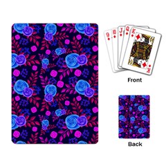 Backgroung Rose Purple Wallpaper Playing Cards Single Design (rectangle) by HermanTelo