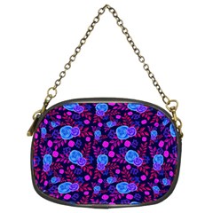 Backgroung Rose Purple Wallpaper Chain Purse (two Sides)