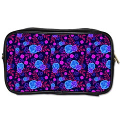 Backgroung Rose Purple Wallpaper Toiletries Bag (two Sides)