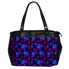 Backgroung Rose Purple Wallpaper Oversize Office Handbag