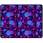 Backgroung Rose Purple Wallpaper Fleece Blanket (Medium)  60 x50  Blanket Front