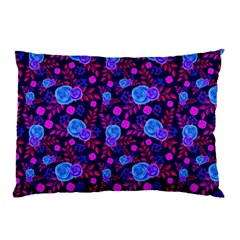 Backgroung Rose Purple Wallpaper Pillow Case (two Sides)