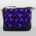 Backgroung Rose Purple Wallpaper Messenger Bag Front