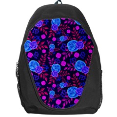 Backgroung Rose Purple Wallpaper Backpack Bag