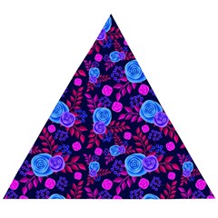 Backgroung Rose Purple Wallpaper Wooden Puzzle Triangle