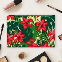 Floral Pink Flowers Cosmetic Bag (large) by Mariart