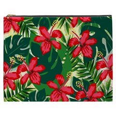 Floral Pink Flowers Cosmetic Bag (xxxl)