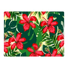 Floral Pink Flowers Double Sided Flano Blanket (mini)  by Mariart