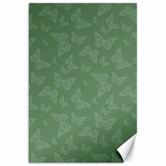 Asparagus Green Butterfly Print Canvas 20  X 30  by SpinnyChairDesigns