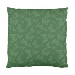 Asparagus Green Butterfly Print Standard Cushion Case (one Side) by SpinnyChairDesigns