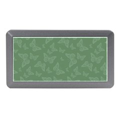 Asparagus Green Butterfly Print Memory Card Reader (mini) by SpinnyChairDesigns