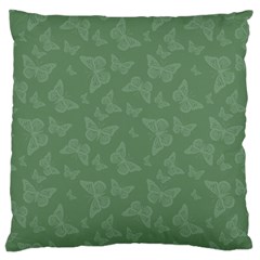 Asparagus Green Butterfly Print Standard Flano Cushion Case (one Side) by SpinnyChairDesigns