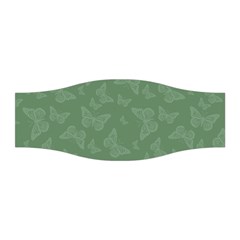 Asparagus Green Butterfly Print Stretchable Headband by SpinnyChairDesigns