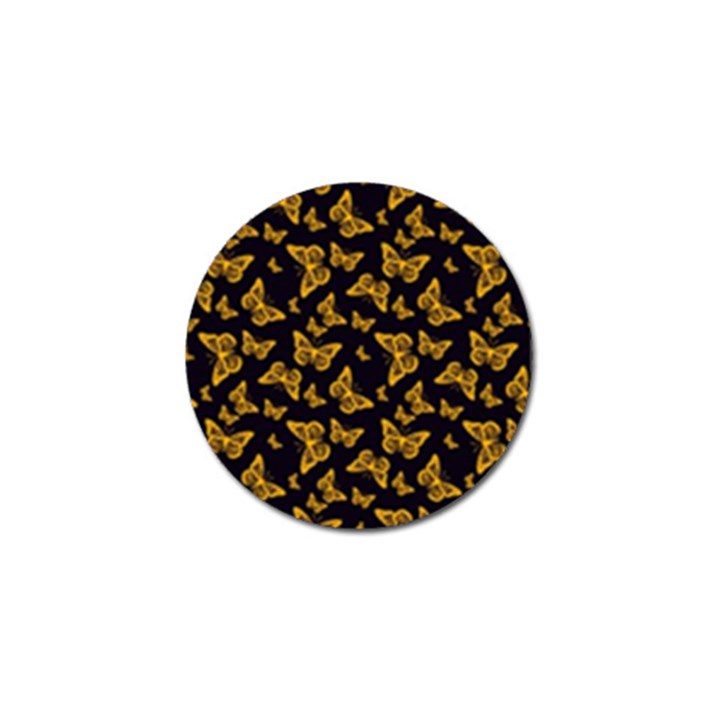 Black Gold Butterfly Print Golf Ball Marker (10 pack)