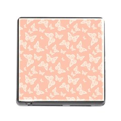 Peaches And Cream Butterfly Print Memory Card Reader (square 5 Slot) by SpinnyChairDesigns