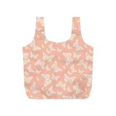 Peaches And Cream Butterfly Print Full Print Recycle Bag (s) by SpinnyChairDesigns