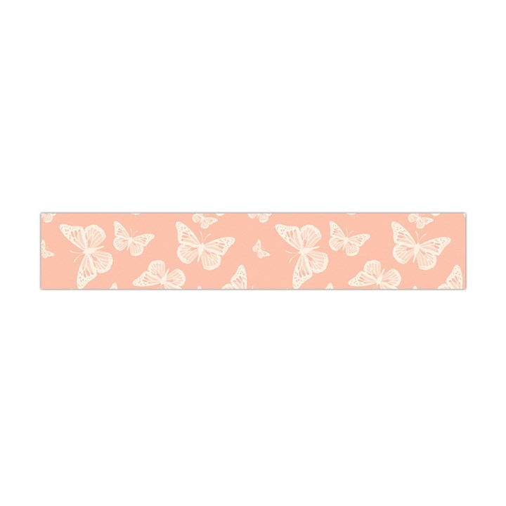 Peaches and Cream Butterfly Print Flano Scarf (Mini)