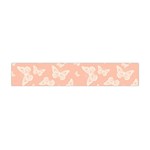 Peaches and Cream Butterfly Print Flano Scarf (Mini) Back